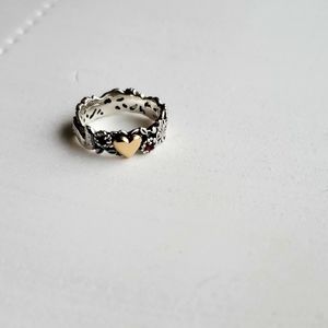Artcarved 925 14k heart ring
